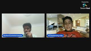 ROSHANECOMERCEWALA AND HE IS MY INTERVIEW WITH ALI FREELANING WALA