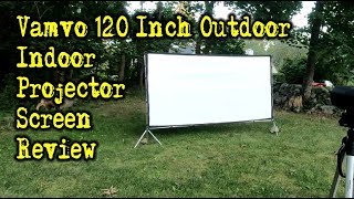 Vamvo 120 Inch Outdoor Indoor Projector Screen Review