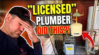 YOU WON'T BELIEVE WHAT THIS "LICENSED" PLUMBER DID! (Hydronic Boiler Disaster)
