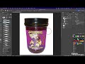 Adobe Photoshop: Add Highlights to Label, Retouch Jar