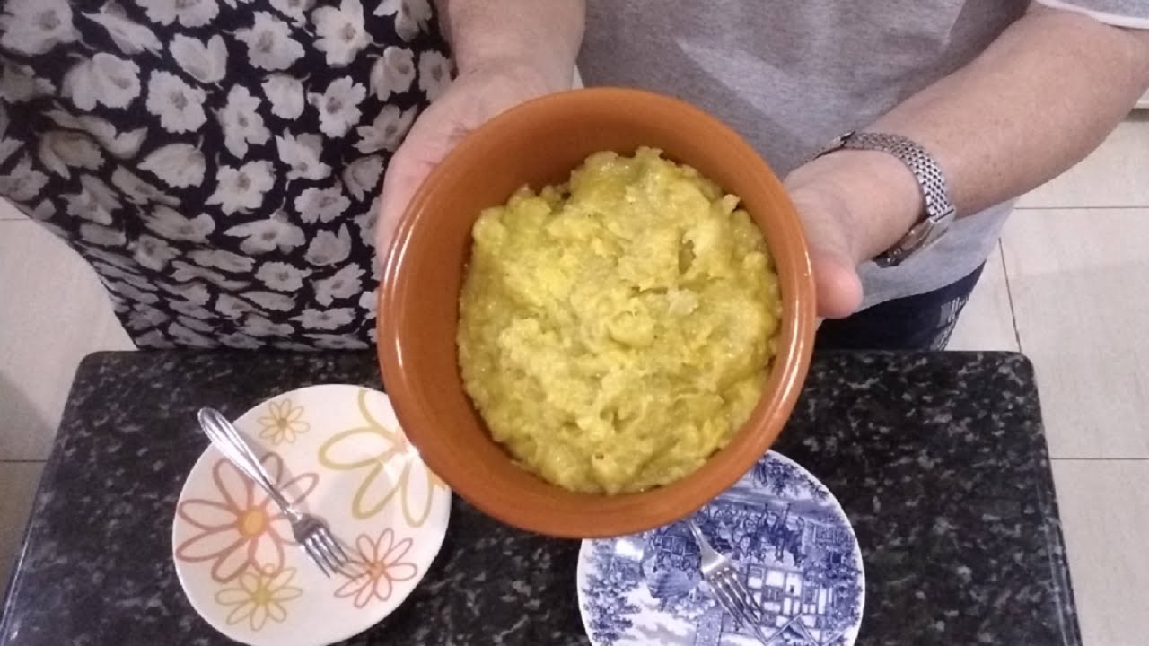Mexido de Banana com Queijo e Farinha de Milho - Receita Simples