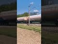 ET22-1027 Przejeżdża z mieszanym składem wagonów przez Palczowice
