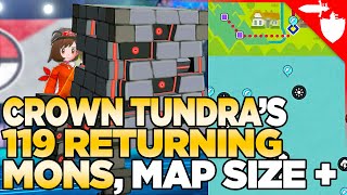 All 119 Returning Pokemon, Crown Tundra Map Size, \& More Datamined - Pokemon Sword and Shield DLC