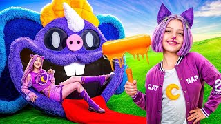 Catnap için Küçük Bir Ev İnşa Ediyoruz! Poppy Playtime 3 Beni Evlat Edinirse!