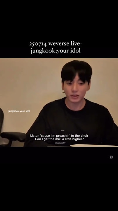 #jungkook singing Your Idol by Saja Boys Kpop Demon Hunter weverse live #bts #jk #jimin #live