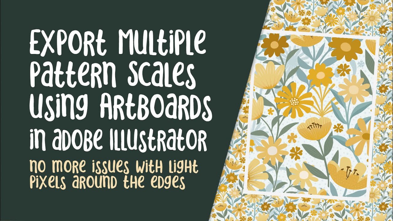 Export Multiple Scales in Illustrator for upload to Spoonflower - YouTube