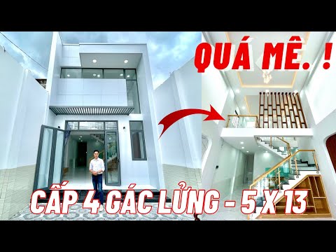 Video Mẫu nhà gác lửng đẹp 2 phòng ngủ cho gia đình ít người... - youtube