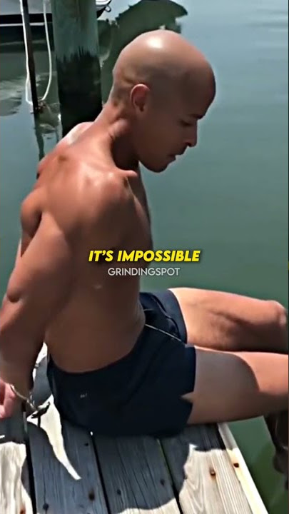 David Goggins Jumps In The Water TIED UP! 😱