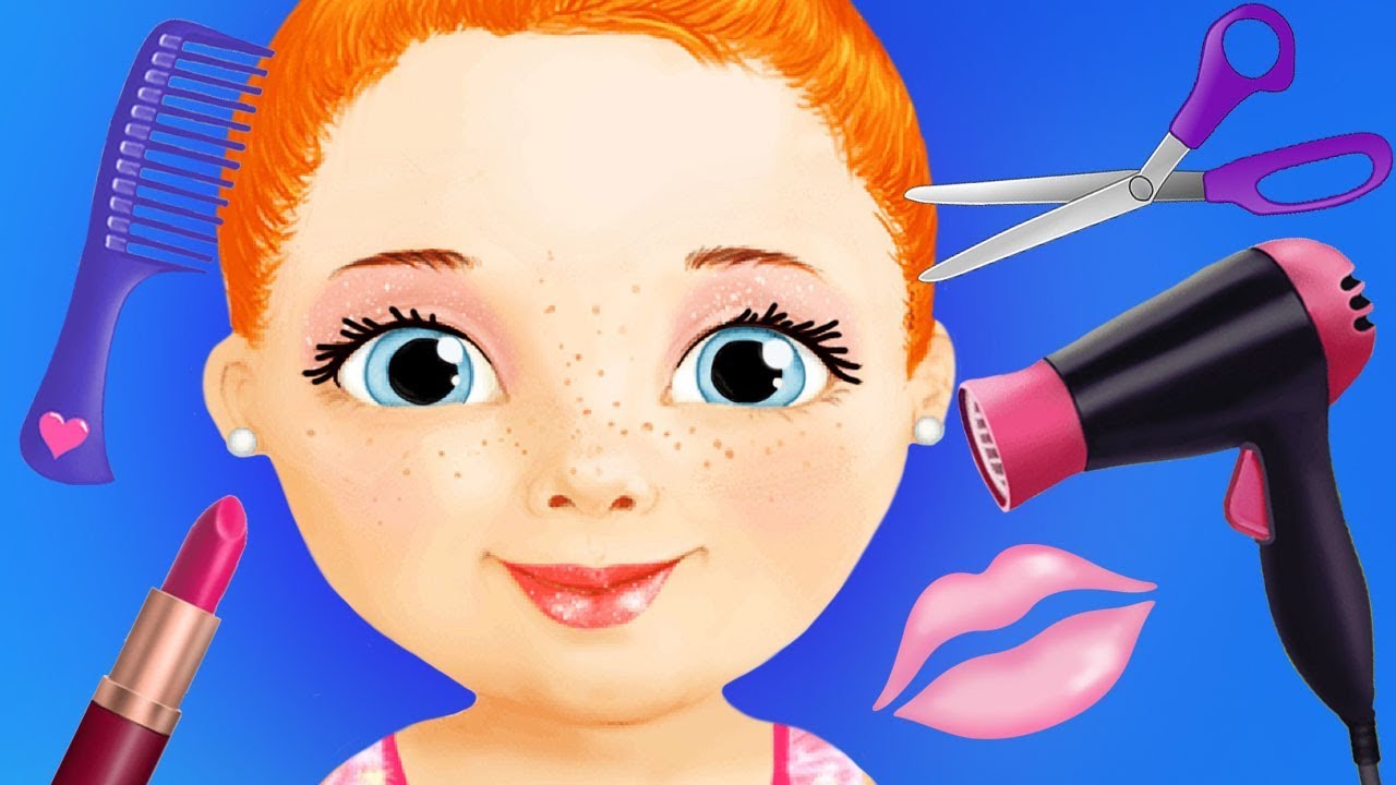 Fun Baby Girl Beauty Care Games Hair Salon, Nail Salon, Makeup