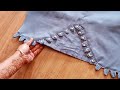 Trouser Pant bottom design with Dori Loop and Pintex Cutting and Stitching