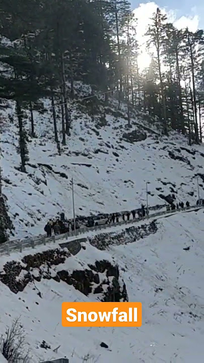 first snowfall lokhandi uttarakhand snow2025