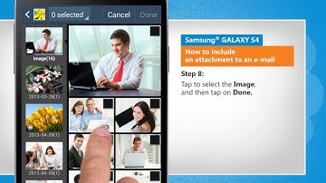 Add an attachment to an e-mail in Samsung® GALAXY S4