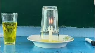 Experimento casero: La vela y el agua que sube. Segunda Ley de Newton -  YouTube