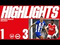 HIGHLIGHTS | Arsenal vs Brighton & Hove Albion (1-3) | Eddie Nketiah scores in Carabao Cup defeat