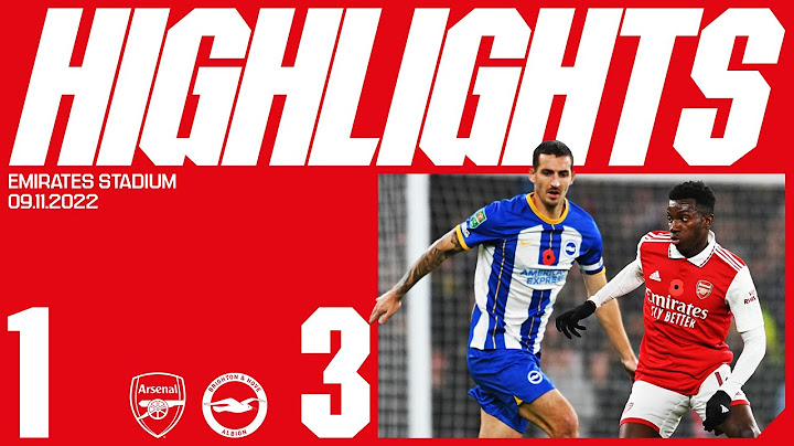 HIGHLIGHTS | Arsenal vs Brighton & Hove Albion (1-3) | Eddie Nketiah scores in Carabao Cup defeat
