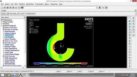 Analysis of Cranehook using Ansys Mechanical APDL