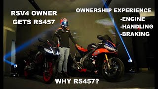 APRILIA RS 457 - Initial ownership experience. RSV4 owner gets RS 457!