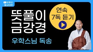 [뜻풀이금강경] 연속 7독 듣기 / 우학스님 독송