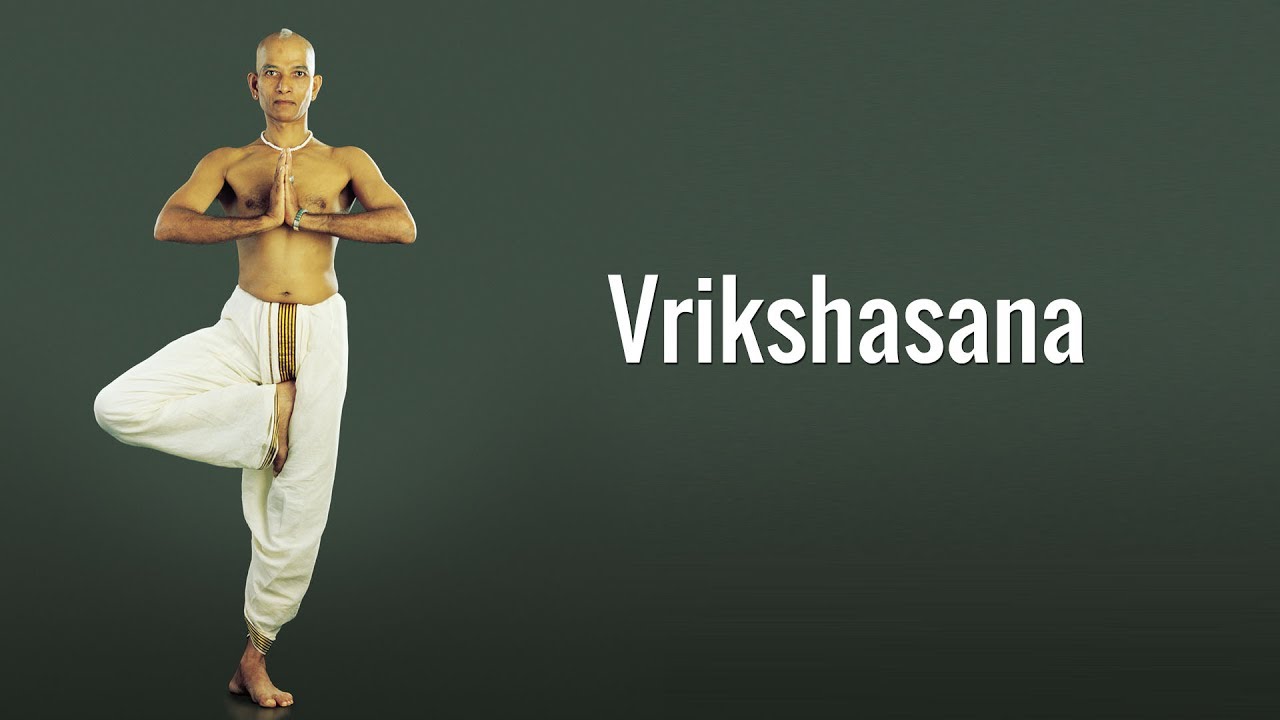 Vrikshasana (The tree pose) - Yoga pose for mental concentration yoga warm up for neck and shoulders