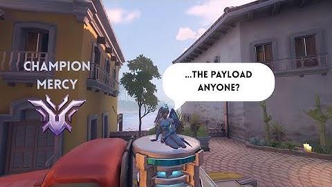 When your team leaves the point... Champion Mercy gameplay