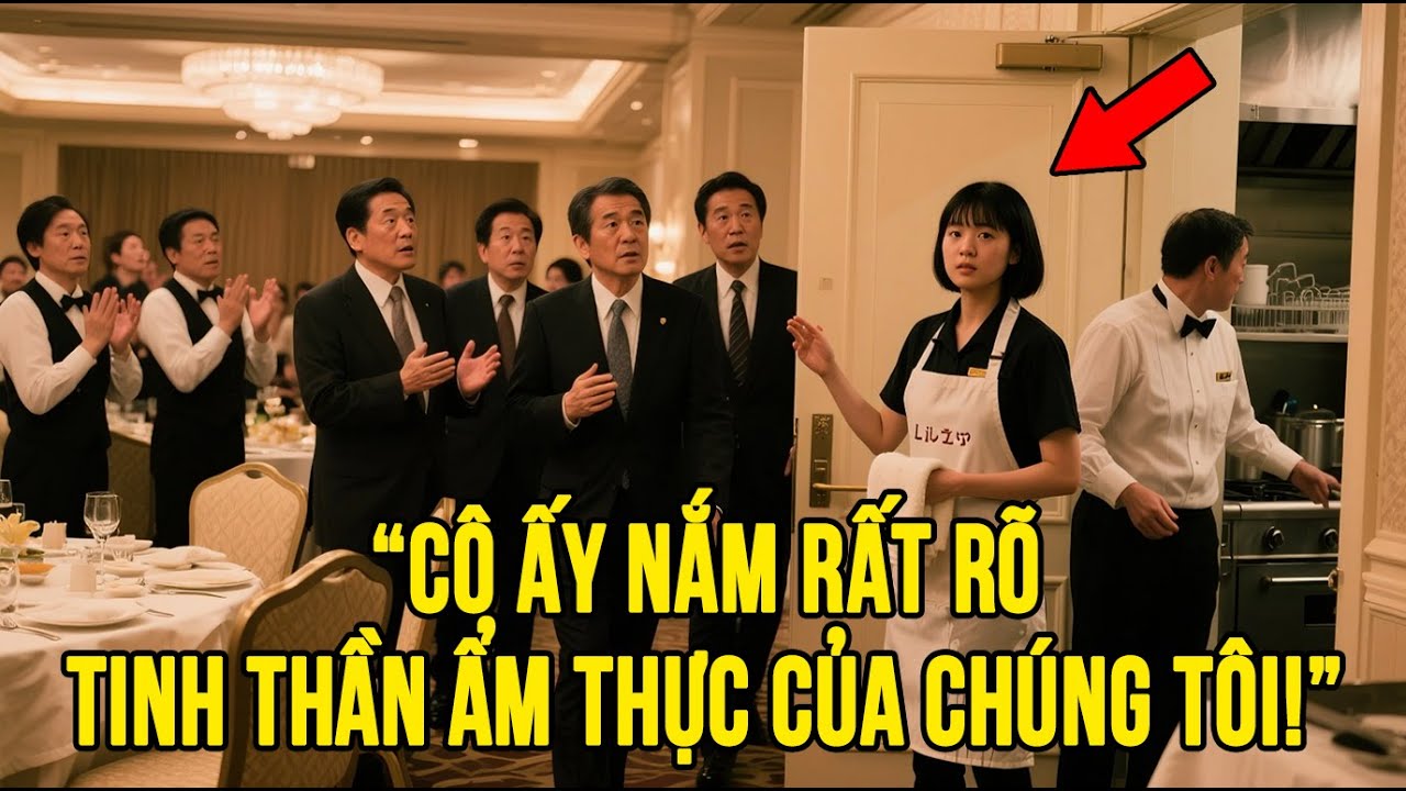 Đối Tác Nhật Nói Liền Một Tràng – Không Ai Hiểu, Nhưng Cô Gái Rửa Bát Khiến Mọi Người Vỗ Tay Rần Rần