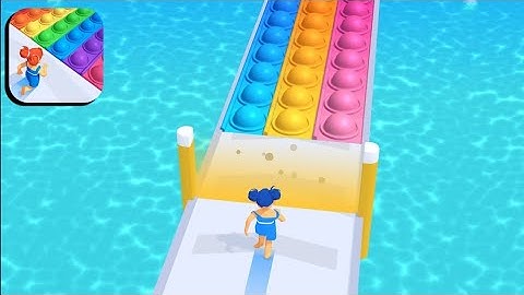 POP RUN ✅ VS TIPPY TOE😉Swing Slice Game! Satisfying and relaxing ASMR slicing video #shorts