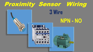 3 Wire NPN Proximity Sensor wiring Connection  with relay and load (240v AC)  NO in Sensor