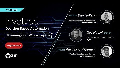 Webinar on - Involved Decision Based Automation - GAVS & Ayehu