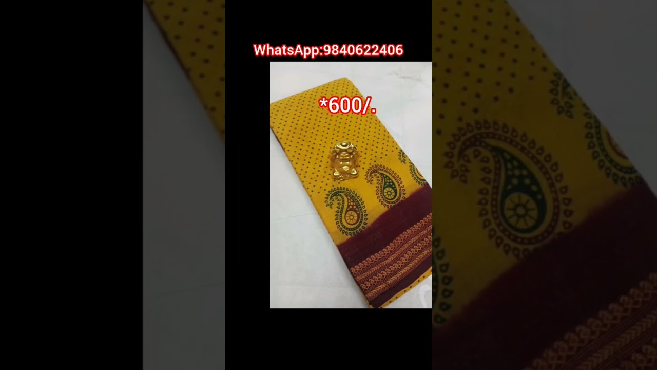  Sungudi Cotton Sarees WhatsApp 9840622406 Viralvideo Purecotton Shorts Saree