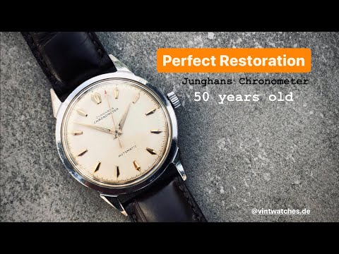 1960s Junghans Automatic Chronometer Restoration / Refinish - Recutting of Horns and Chamfers