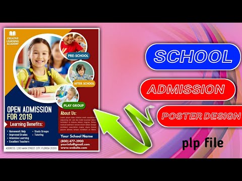 School Admission banner design / School Banner design / free download // Plp file