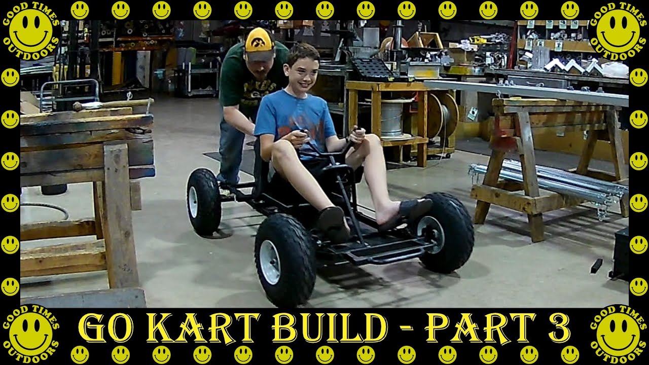 Go Kart Build Part 3 Adding Tires and the Motor YouTube