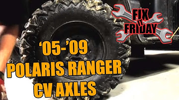 2005-2009 Polaris Ranger CV Axle & Boot Replacement