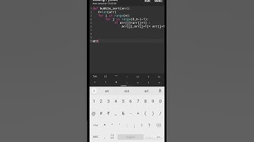 Bubble sort program using Python