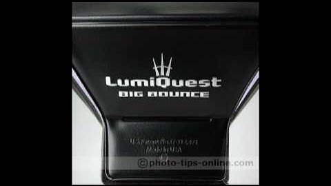 LumiQuest Big Bounce flash diffuser slideshow [review @ PHOTO-TIPS-ONLINE.com]