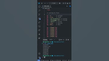 Casting, mengubah tipe data dalam PHP menjadi float #phpdasar #coding