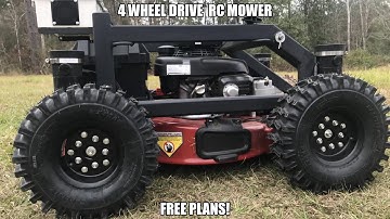 Four Wheel Drive Remote Control Mower Build