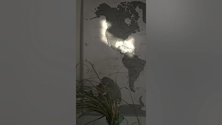 North America on World Map by Faint Light, North America and South America Map, World map Series