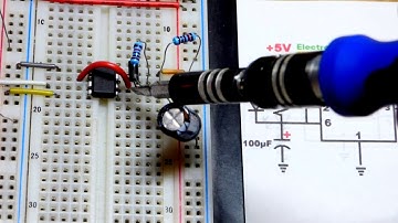 Astable mode 555 timer multivibrator alternating LEDs electronics circuit how to DIY build tutorial