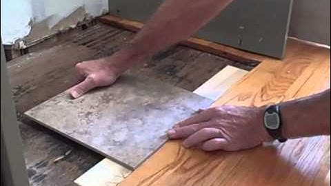 How to Make Tile Flush with Hardwood Floor