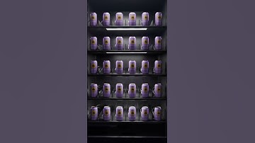 Transforming a simple vending machine into a stunning 3D visual experience! 🟦✨ #blender #cgi