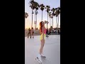 barbie movie inspired inline skating in venice beach 💗🛼