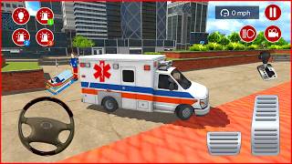 4K Ambulans oyunu izle 3D || American Ambulance Simulator #513 Ambulans oyunları 3D Android Gameplay