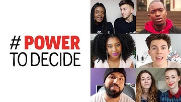 Use your #PowerToDecide. Vote on 8th June.