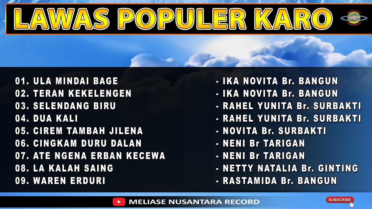 LAGU KARO POPULER GENDANG SALIH