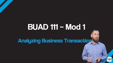 Analyzing Business Transactions