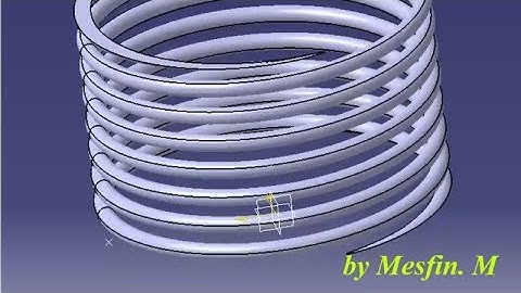 6 Modelling of helical spring using catia V5