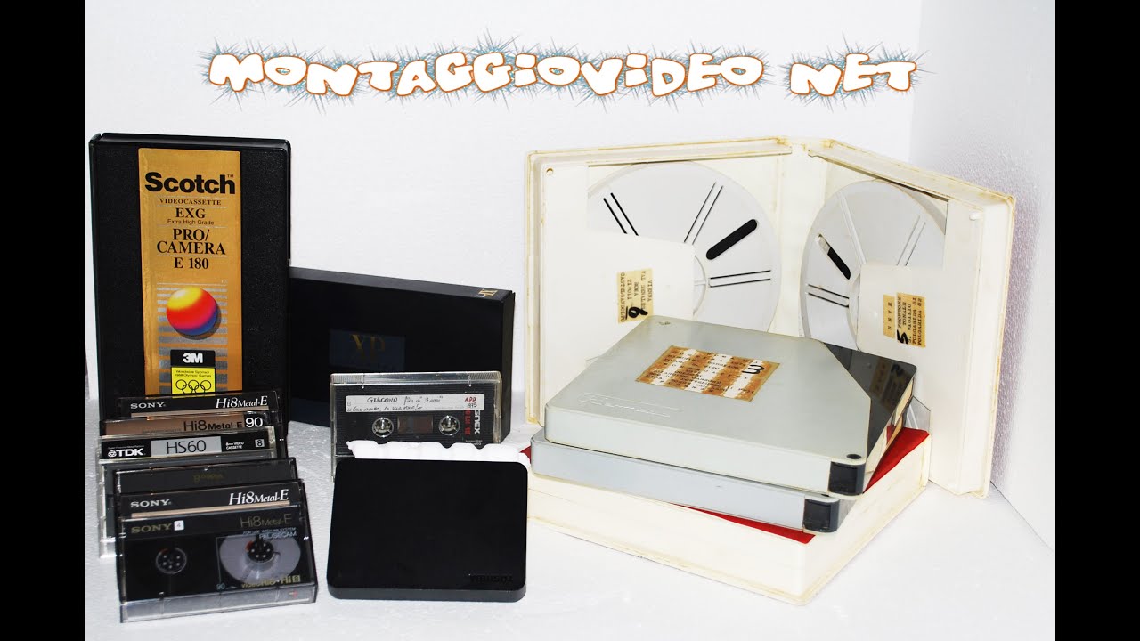 riversamento conversione videocassette vhs vhsc video8 hi8 digtial8