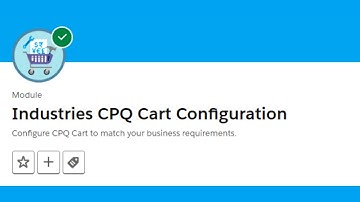 Industries CPQ Cart Configuration || Salesforce Trailhead