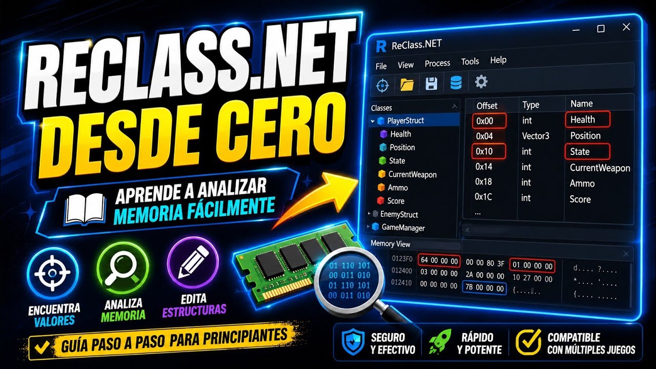 Tutorial Básico de ReClass.NET – Aprende desde Cero - YouTube